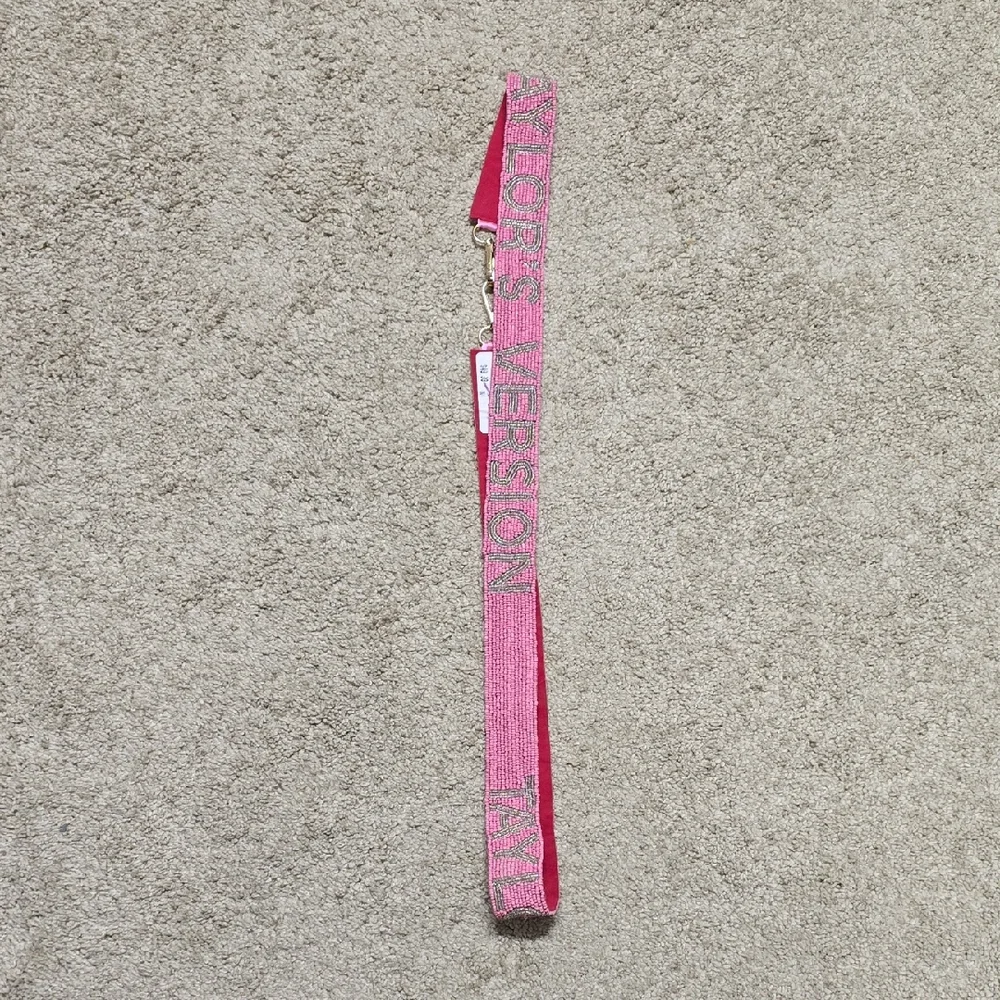 Taylor Swift Pink Glitter Lanyard